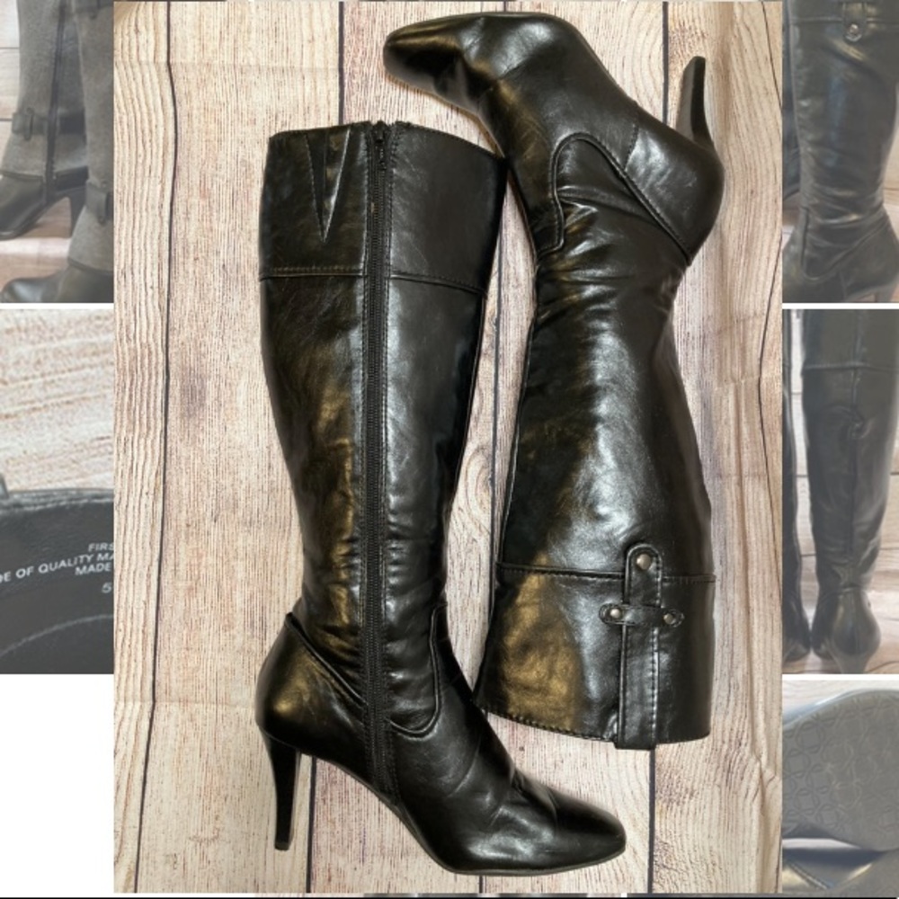 Nine West knee high heeled boot